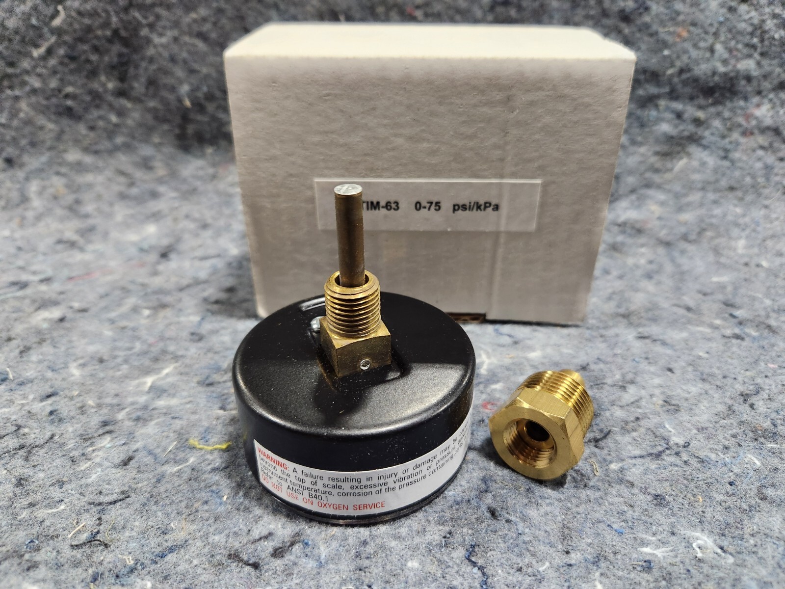 Rinnai E/Q Series 807000081 T&P Temperature/Pressure Gauge 1/4 NPT & Lock 1/2"