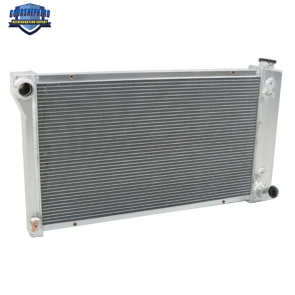 Radiador CC369 4 filas para camioneta Chevy C10 C20 C30 K10 K20 Gmc C2500 K3500 67-72 Foto 2 de 4