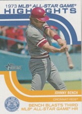 2022 HERITAGE HIGH NUMBER JOHNNY BENCH C REDS 1973 MLB ALL-STAR GAME HIGHLIGHTS