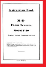 IH International McCormick-Deering Farmall F-20 Owner's Manual Regular Narrow