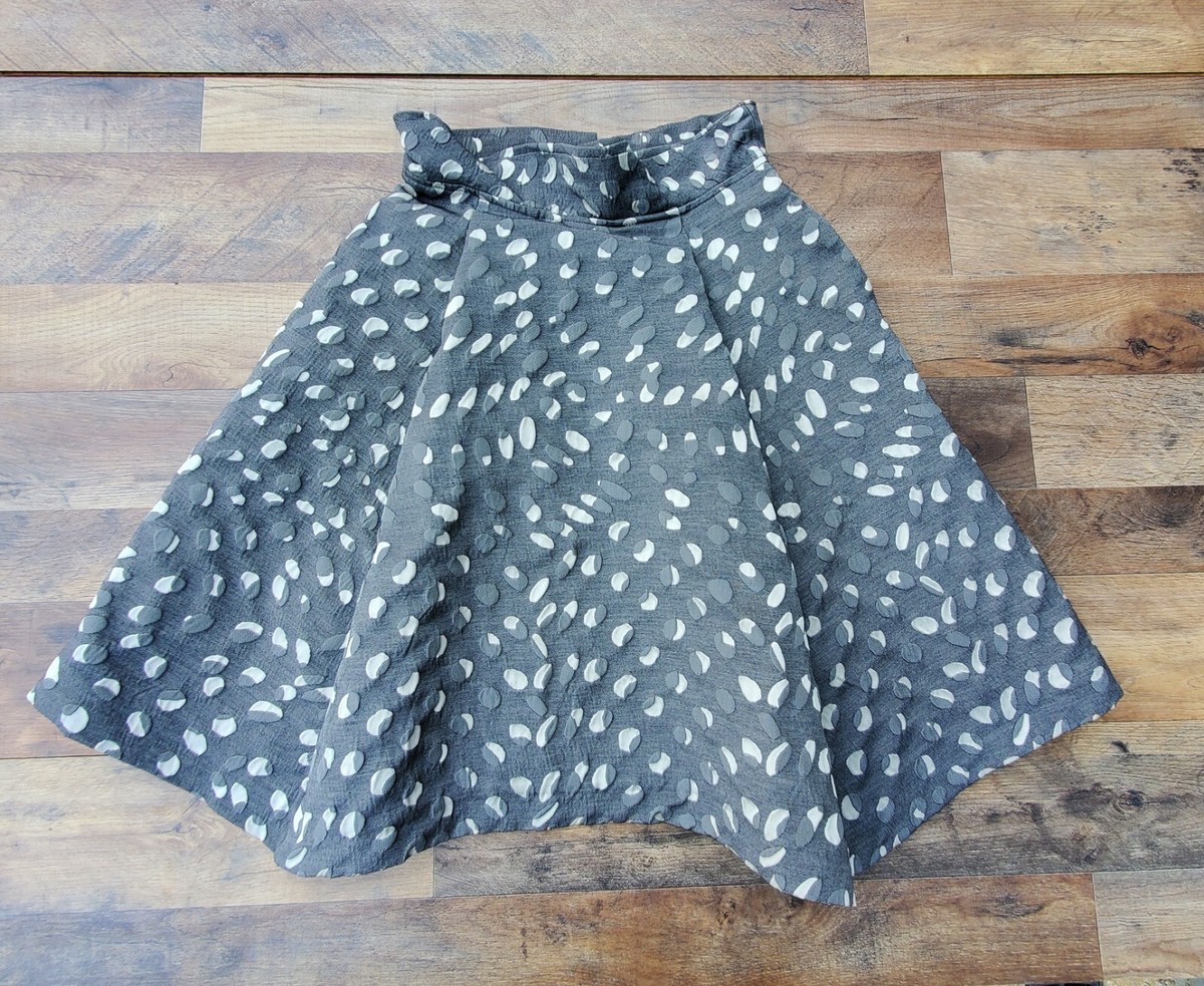 Lilith A line knee length Skirt Womens Small 38 Blue gray