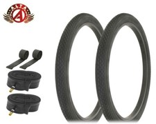 ALTA PERFORMANCE Bicycle 24" x 2.125" Black Durable TIRES Mini BRICK 6pc Set.