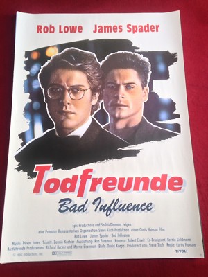 Todfreunde Kinoplakat Poster A1, Rob Lowe, James Spader, Bad Influence