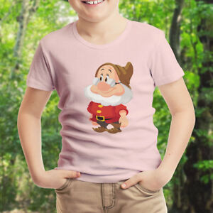 Snow White and Seven Dwarfs Grumpy Disney Cartoon Unisex Kids Tee Youth T-Shirt