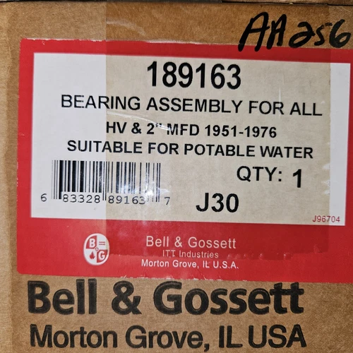 BELL & GOSSETT 189163 BEARING ASSEMBLY Bell & Gossett Pump Bearing Assembly. 