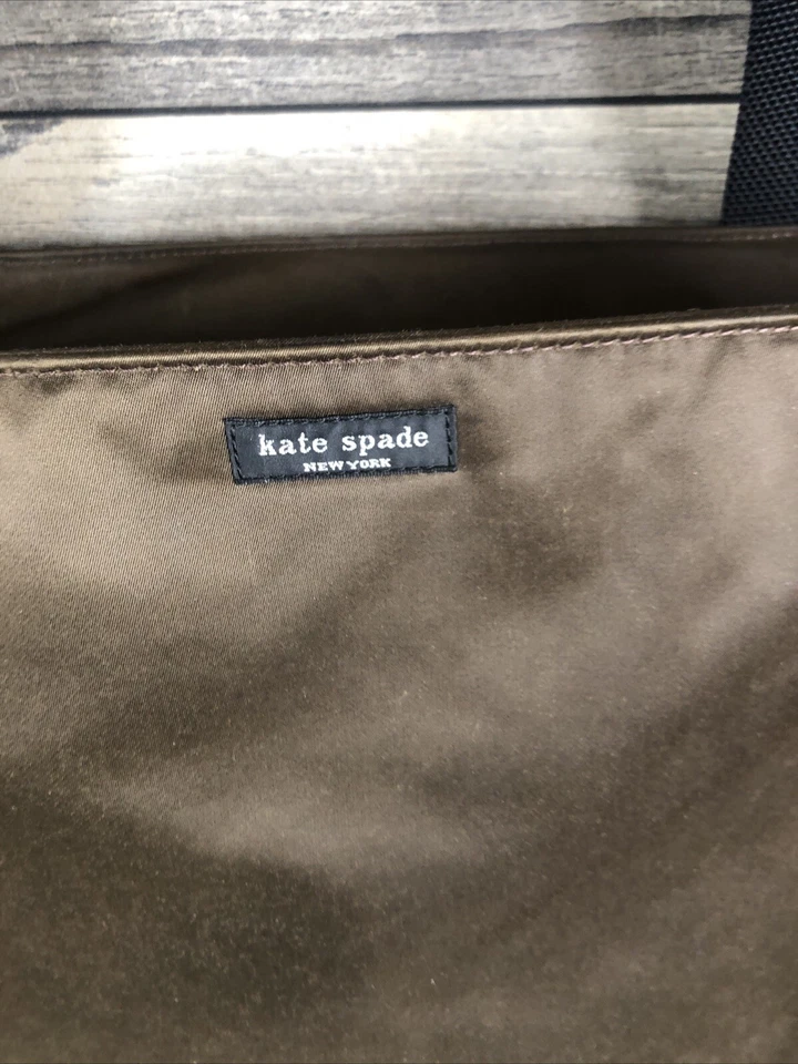 KATE SPADE brown Nylon large baby diaper bag 17” x 13” x 7”⚠️needs To Be Cleaned - Изображение 4 из 4