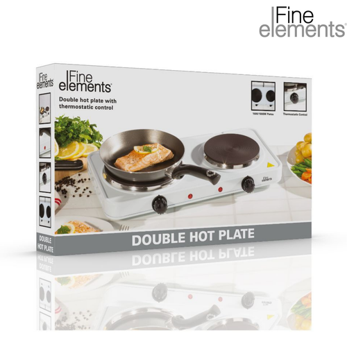 2500W Double Hot Plate Portable Cooker Hob Table Top Camping Caravans