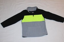 Place Pullover Boys 5/6 Black, Yellow, Gray Fleece