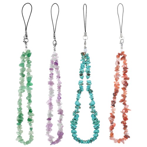 4 Pcs Chain Beaded Phone Wrist Strap Cell Lanyard - 第 1/12 張圖片