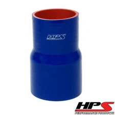 HPS 1" - 1-3/8" ID High Temp 4-ply Blue Silicone Reducer Coupler Hose 4" Length