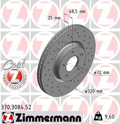 2X Zimmermann 370.3084.52 Bremsscheibe FüR Mazda-image