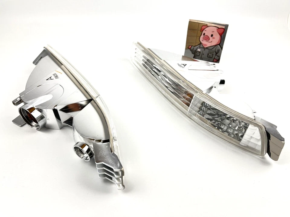 Honda ACURA 91-01 NSX NA1 NA2 Clear Front Bumper Lenses Lights Set Genuine - Image 2 of 4