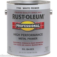 2 Gal RustOleum Stops Rust 400 VOC Flat White Clean Metal Paint Primer 7780-402