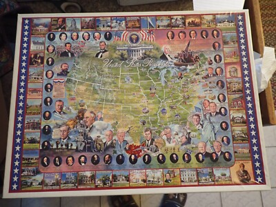 1999 White Mountain Puzzles United States Presidents 1000 Piece Puzzle