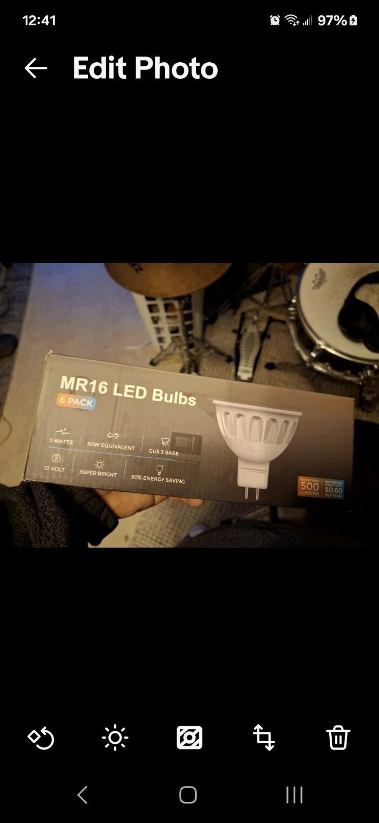 MR16 LED Bulbs 50W Halogen Equivalent,2700K Warm White,AC/DC12V White