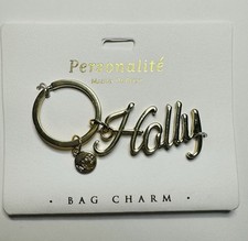 Personalite Marina De Buchi Gold Tone Bag Charm Key Ring Key Chain Holly