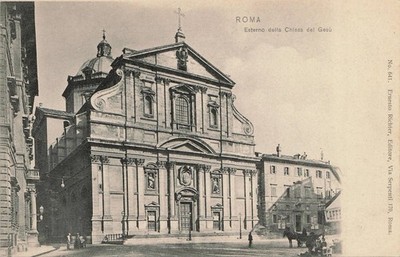 c1905 UDB PC: Rome, Italy   Scenic View of Esterno della Chiesa del Gesu