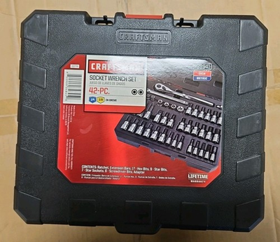 #ad #ad Craftsman 42 PC Piece 1 4 amp; 3 8 Drive Hex Screwdriver Torx Bit Socket Wrench Set $67.98