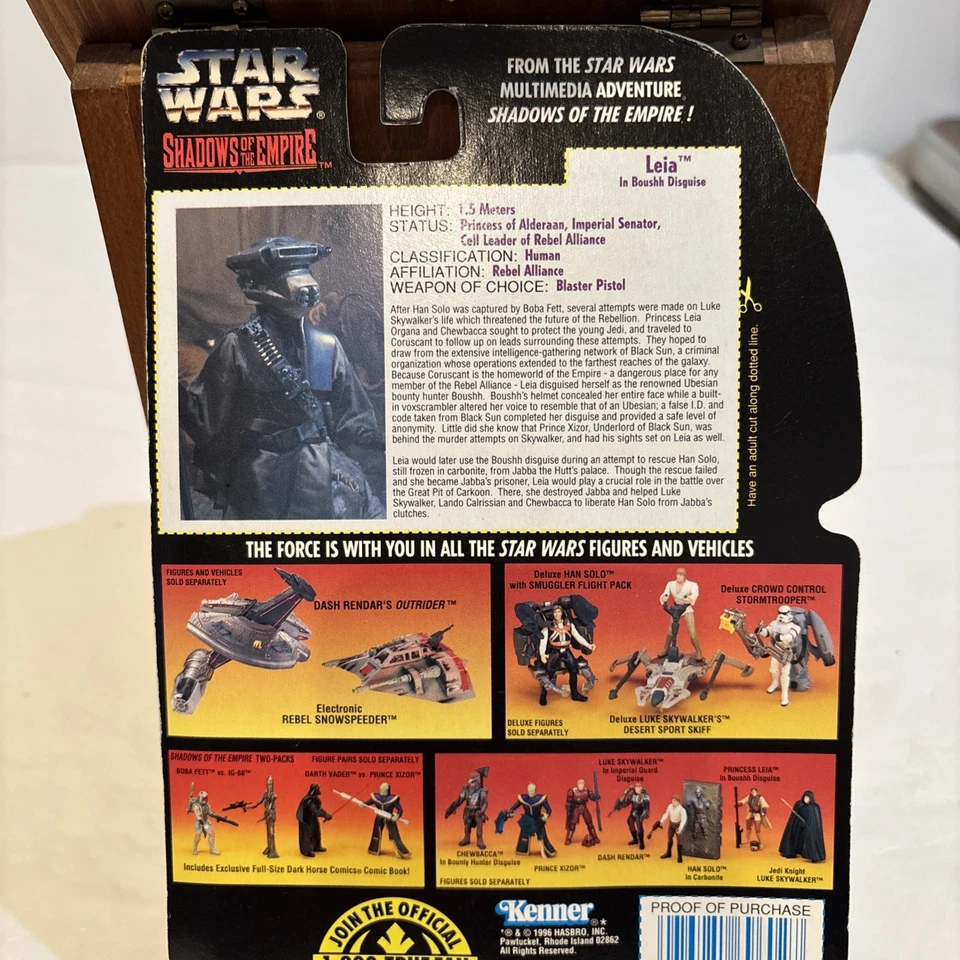 Star Wars 1996 - Leia - Shadows of the Empire Hologram Card Kenner NIP - Image 2 of 4