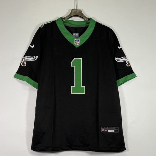 Jalen Hurts #1 Jersey, Black, Embroidered