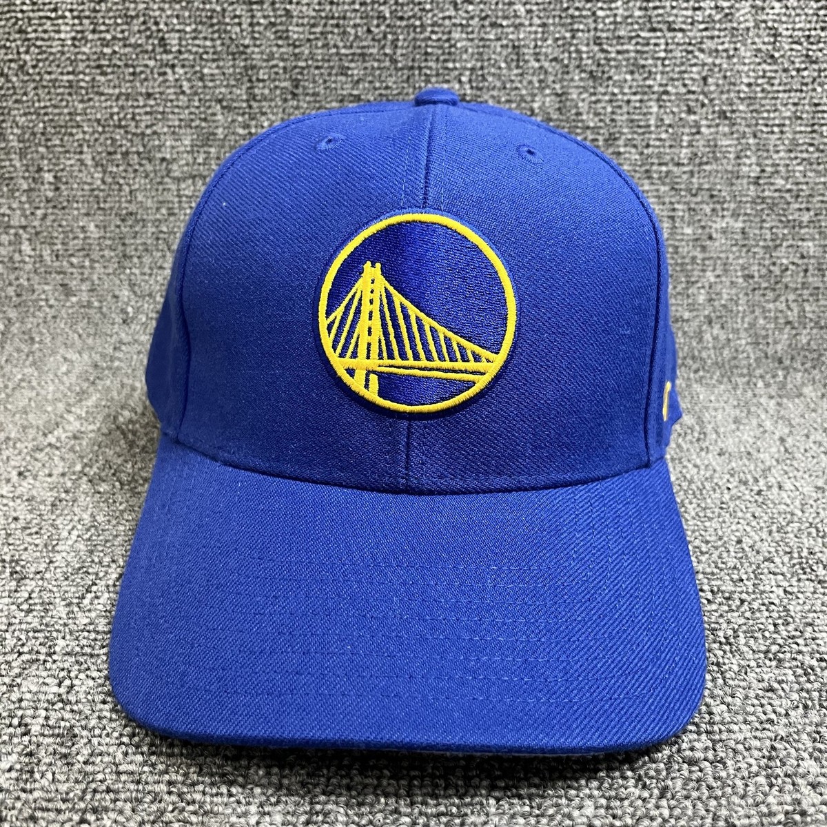 New '47 Golden State Warriors Clean Up Adjustable Hat Royal Blue Yellow Cap