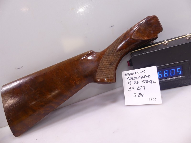 #6805 Browning Superposed shotgun stock from 1934 SN 257 5S4 12 ga