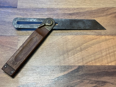 #ad Old STANLEY Sliding Bevel 6quot; Gauge Rosewood amp; Brass Patent Date 3 16 1897 AS IS $9.99