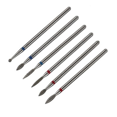 6pcs Nail Drill Bits File Grinding Head Set Electric Manicure Pedicure Nail DON