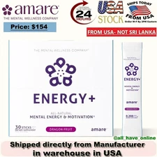 Amare Global Energy+ Dragon Fruit 30 Sticks - New in Box! Exp 09/2027🔥🔥