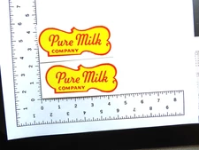 Key stone Pure Milk van water slide decal set