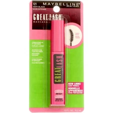 2 Pack Maybelline Great Lash Curved Brush Washable Mascara, Very Black 121, 0...