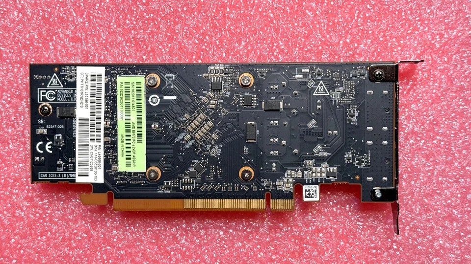 AMD Radeon E9173 Low-Profile PCIe Video Graphics Card 2GB GDDR5 Dual DisplayPort - Image 3 of 4