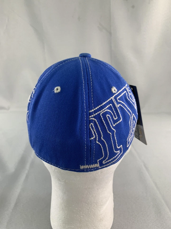 Texas TX шляпа крышка резинке мужской маленький синий белый вышитые звезды подкова - Изображение 3 из 4