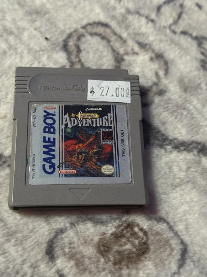Castlevania: The Adventure (Nintendo Game Boy, 1989) Authentic - Cartridge Only - Image 2 of 2