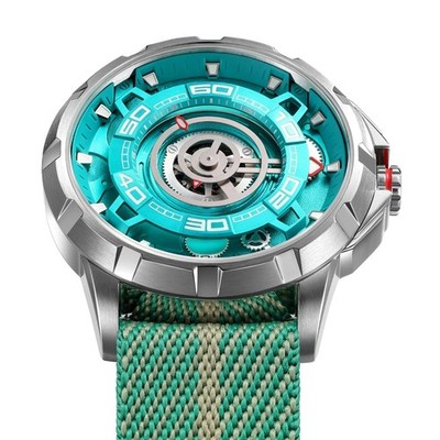 BERNY Herren Automatik Skelett Uhr Saphir 5ATM Miyota 82S0 Mechanisch 316L UK