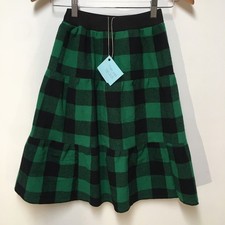 Skirt Flannel Girls 5/6 Maxi Green Buffalo Plaid Ruffle Tier Mom and Pop's Kids