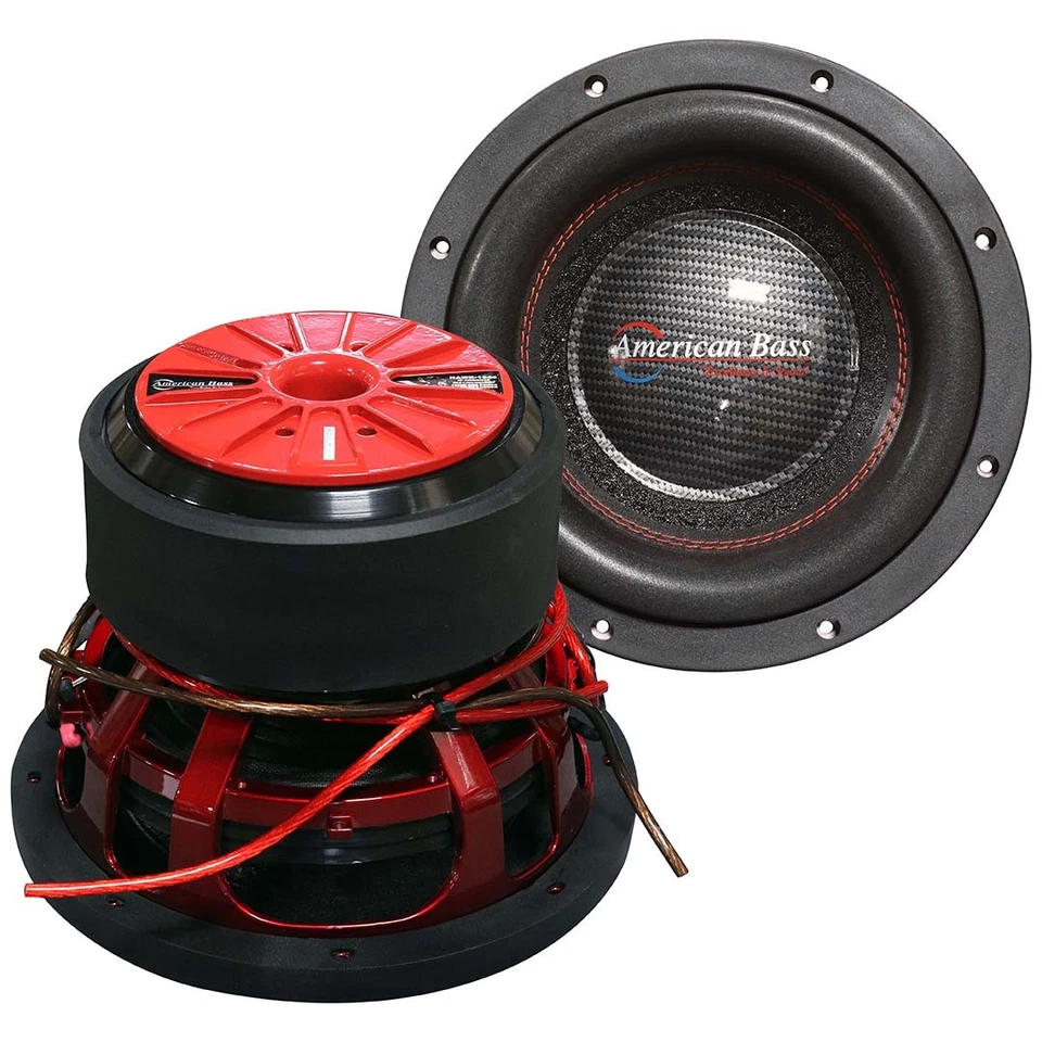 AMERICAN BASS HAWK 10” 1500W/3000W (RMS/MAX) SPL COMPETITION SUBWOOFER 4-OHM DVC - Image 4 of 4