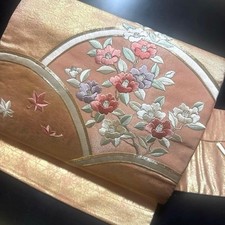 Nagoya Obi Belt Band Kyusun Pure Silk Kimono Nagoya Style Japan (K2002)