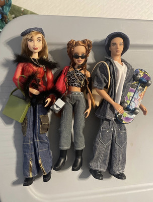 Mattel Flavas Barbie Doll Lot - Liam, PBO, and Happy D Dolls