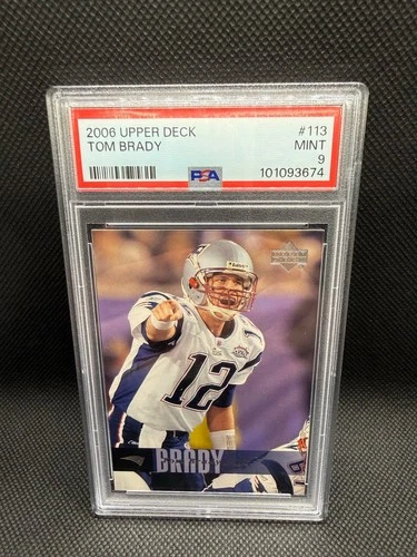 2006 Upper Deck Tom Brady PSA 9 Mint #113