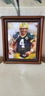 Brett Favre Autographed Framed 8x10 Photo Cert #4 Hologram HOF FREE SHIPPING