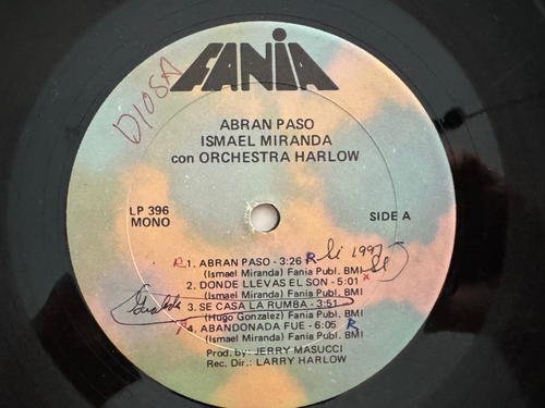 Ismael Miranda con Orchestra Harlow "Abran Paso!" Latein LP - Mono Fania 396 - Bild 3 von 4