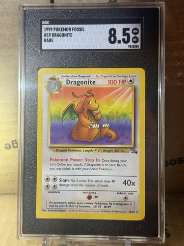 Dragonite (Unlimited) graded SGC 8.5 for sale on eBay