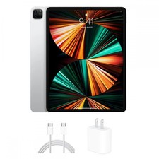 Apple iPad Pro 5th Generation 2021 Tablet Silver Bluetooth WiFi 12.9" LCD 1TB