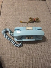 Vintage GTE STARLITE Automatic Electric Aqua Wall Phone Rare 