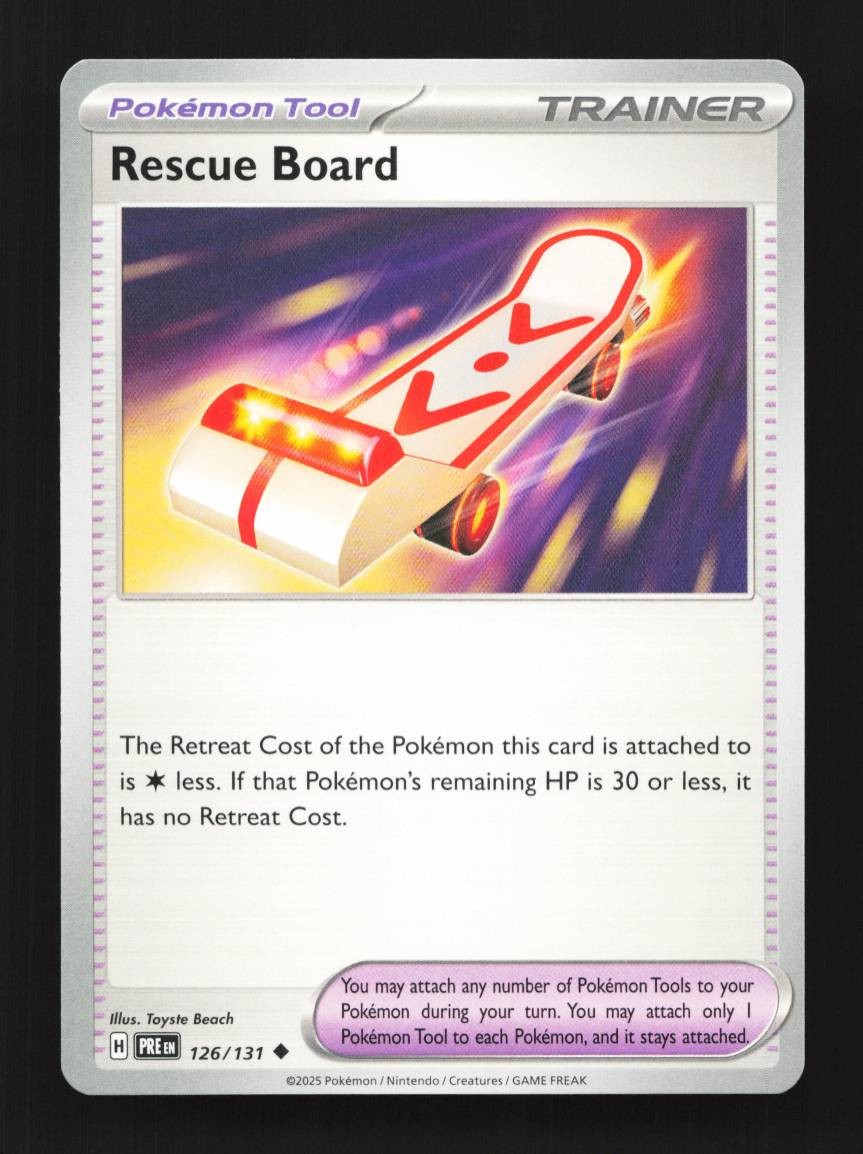 Rescue Board 126/131 Prismatic Evolutions English Pokemon Card TCG