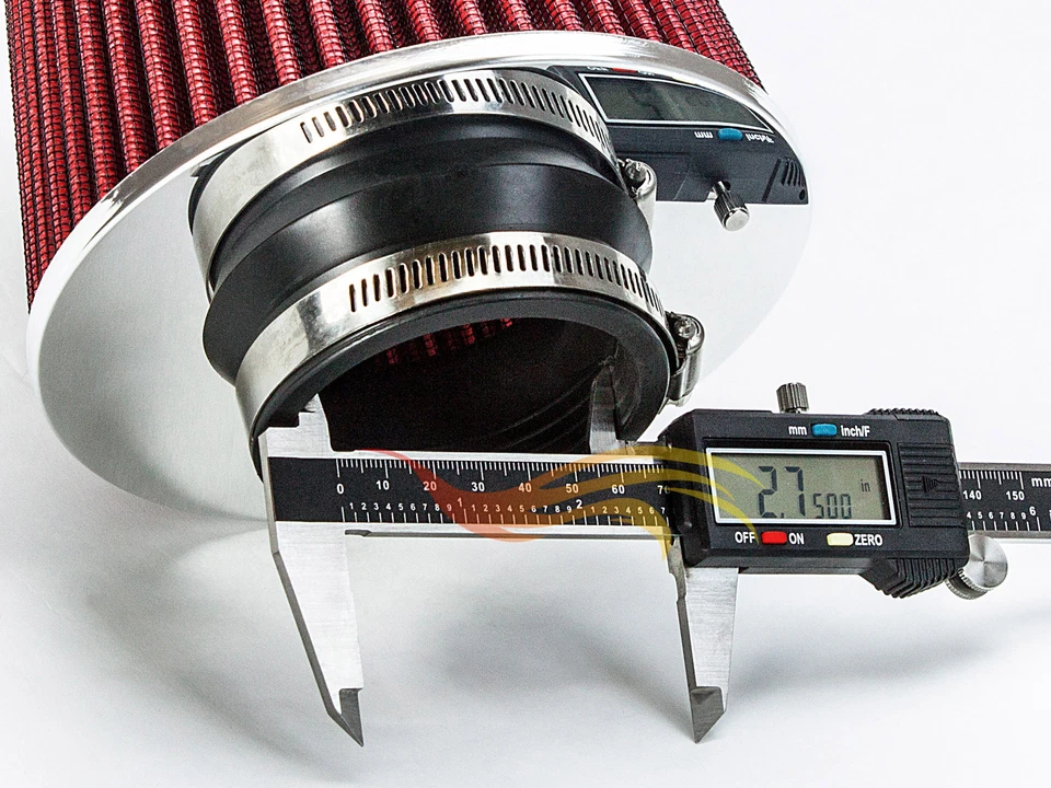 2.75" Cold Air Intake Filter Universal RED For Plymouth PB/PT/P1-P14 All Models - Image 4 of 4