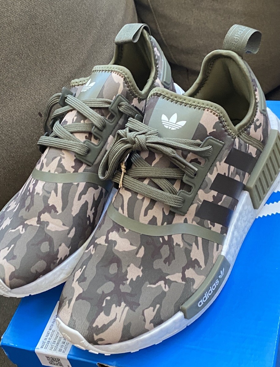 Adidas Originals NMD R1 J Olive Strata Camo Youth 7 shoes Adidas Originals NMD R1 J Olive Strata Camo Youth 7 shoes