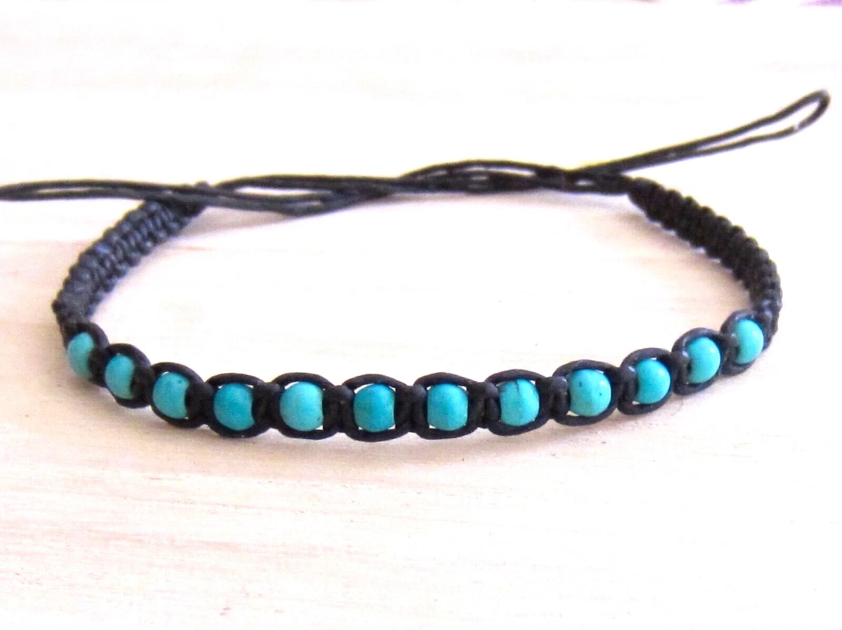 Mens blue beaded bracelets outlet