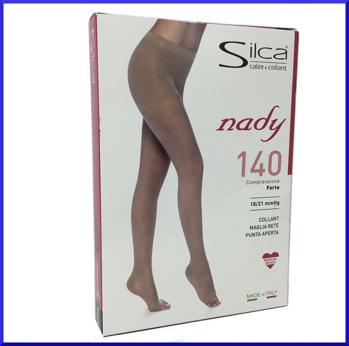 Collant da donna 140 den a compressione graduata forte punta